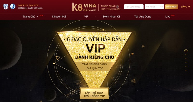 K8 Casino là một cái tên đã quá quen thuộc trong làng cá cược trực tuyến tại Việt Nam