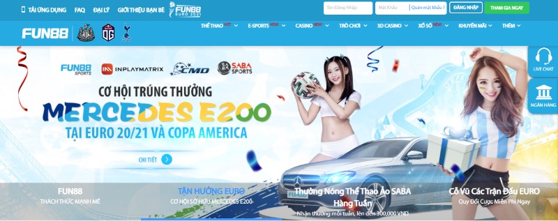 Fun88 là trang giải trí trực tuyến hàng đầu tại khu vực châu Á