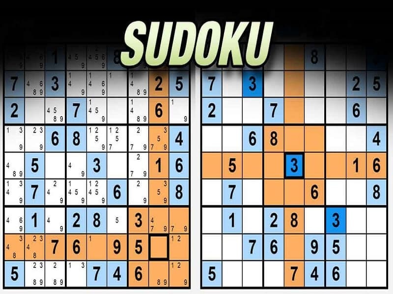 Một bảng Sudoku thường sẽ bao gồm một hình vuông 9×9